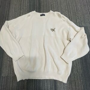 Lacoste Men's Off-White Crewneck Sweater